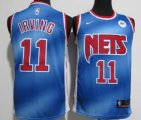 Brooklyn Nets #11 Kyrie Irving Blue Nike Swingman Player Jersey