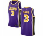 Los Angeles Lakers #3 Anthony Davis Authentic Purple Basketball Jersey - Statement Edition