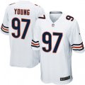 Chicago Bears #97 Willie Young Game White NFL Jersey