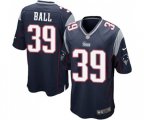 New England Patriots #39 Montee Ball Game Navy Blue Team Color Football Jersey
