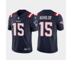 New England Patriots #15 Nelson Agholor Navy Vapor Untouchable Limited Stitched Jersey
