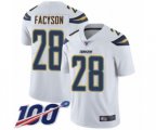 Los Angeles Chargers #28 Brandon Facyson White Vapor Untouchable Limited Player 100th Season Football Jersey