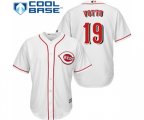Cincinnati Reds #19 Joey Votto Replica White Home Cool Base Baseball Jersey