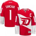 Detroit Red Wings #1 Terry Sawchuk Premier Red 2016 Stadium Series NHL Jersey