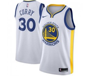 Golden State Warriors #30 Stephen Curry Authentic White Home Basketball Jersey - Association Edition