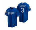 Los Angeles Dodgers Chris Taylor Royal 2020 World Series Replica Jersey