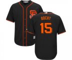 San Francisco Giants #15 Bruce Bochy Replica Black Alternate Cool Base Baseball Jersey