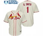 St. Louis Cardinals #1 Ozzie Smith Replica Cream Alternate Cool Base Baseball Jersey