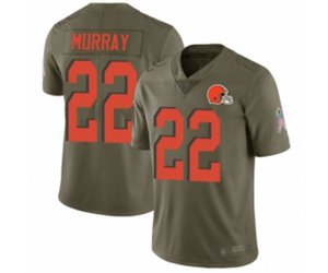 Cleveland Browns #22 Eric Murray Limited Olive 2017 Salute to Service Football Jersey