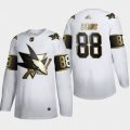 San Jose Sharks #88 Brent Burns Adidas White Golden Edition Limited Stitched NHL Jersey