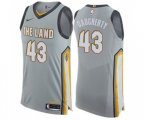 Nike Cleveland Cavaliers #43 Brad Daugherty Authentic Gray NBA Jersey - City Edition