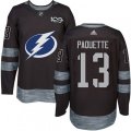 Tampa Bay Lightning #13 Cedric Paquette Authentic Black 1917-2017 100th Anniversary NHL Jersey