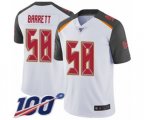 Tampa Bay Buccaneers #58 Shaquil Barrett White Vapor Untouchable Limited Player 100th Season Football Jersey