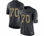 Miami Dolphins #70 Julie'n Davenport Limited Black 2016 Salute to Service Football Jersey