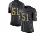 New Orleans Saints #51 Sam Mills Limited Black 2016 Salute to Service NFL Jersey