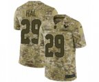 Houston Texans #29 Andre Hal Limited Camo 2018 Salute to Service NFL Jersey