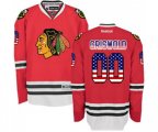 Chicago Blackhawks #00 Clark Griswold Premier Red USA Flag Fashion NHL Jersey