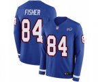 Buffalo Bills #84 Jake Fisher Limited Royal Blue Therma Long Sleeve Football Jersey