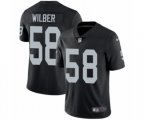Oakland Raiders #58 Kyle Wilber Black Team Color Vapor Untouchable Limited Player NFL Jersey