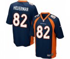 Denver Broncos #82 Jeff Heuerman Game Navy Blue Alternate Football Jersey