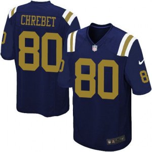 New York Jets #80 Wayne Chrebet Limited Navy Blue Alternate NFL Jersey