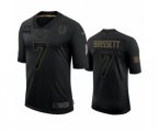 Indianapolis Colts #7 Jacoby Brissett Black 2020 Salute to Service Limited Jersey