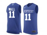 Men's Kentucky Wildcats John Wall #11 College Basketball Jersey - Royal Blue