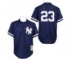 1995 New York Yankees #23 Don Mattingly Authentic Blue Throwback Baseball Jersey