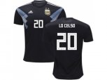 Argentina #20 Lo Celso Away Soccer Country Jersey