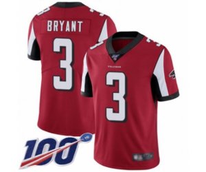 Atlanta Falcons #3 Matt Bryant Red Team Color Vapor Untouchable Limited Player 100th Season Football Jersey