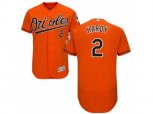 Baltimore Orioles #2 J.J. Hardy Orange Flexbase Authentic Collection MLB Jersey