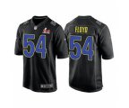 Los Angeles Rams #54 Leonard Floyd Black 2022 Super Bowl LVI Game Stitched Jersey