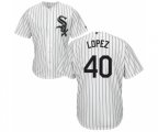Chicago White Sox #40 Reynaldo Lopez Replica White Home Cool Base Baseball Jersey