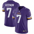 Minnesota Vikings #7 Case Keenum Purple Team Color Vapor Untouchable Limited Player NFL Jersey