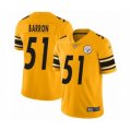 Pittsburgh Steelers #51 Mark Barron Limited Gold Inverted Legend Football Jersey