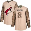 Arizona Coyotes #2 Luke Schenn Authentic Camo Veterans Day Practice NHL Jersey