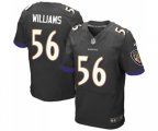 Baltimore Ravens #56 Tim Williams Elite Black Alternate Football Jersey
