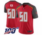 Tampa Bay Buccaneers #50 Vita Vea Red Team Color Vapor Untouchable Limited Player 100th Season Football Jersey