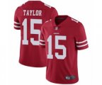San Francisco 49ers #15 Trent Taylor Red Team Color Vapor Untouchable Limited Player Football Jersey