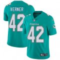 Miami Dolphins #42 Alterraun Verner Aqua Green Team Color Vapor Untouchable Limited Player NFL Jersey