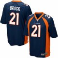 Denver Broncos #21 Tramaine Brock Game Navy Blue Alternate NFL Jersey