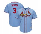 St. Louis Cardinals #3 Jedd Gyorko Replica Light Blue Alternate Cool Base Baseball Jersey