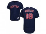 Boston Red Sox #18 Mitch Moreland Navy Blue Flexbase Authentic Collection MLB Jersey