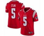 New England Patriots #5 Danny Etling Limited Red Inverted Legend Football Jersey