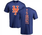New York Mets #5 David Wright Replica Blue Alternate Cool Base Baseball T-Shirt