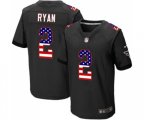 Atlanta Falcons #2 Matt Ryan Elite Black Alternate USA Flag Fashion Football Jersey