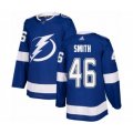 Tampa Bay Lightning #46 Gemel Smith Authentic Royal Blue Home Hockey Jersey
