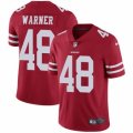 San Francisco 49ers #48 Fred Warner Red Team Color Vapor Untouchable Limited Player NFL Jersey