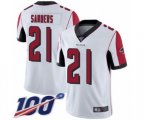 Atlanta Falcons #21 Deion Sanders White Vapor Untouchable Limited Player 100th Season Football Jersey