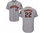 Houston Astros #22 Josh Reddick Grey Flexbase Authentic Collection MLB Jersey